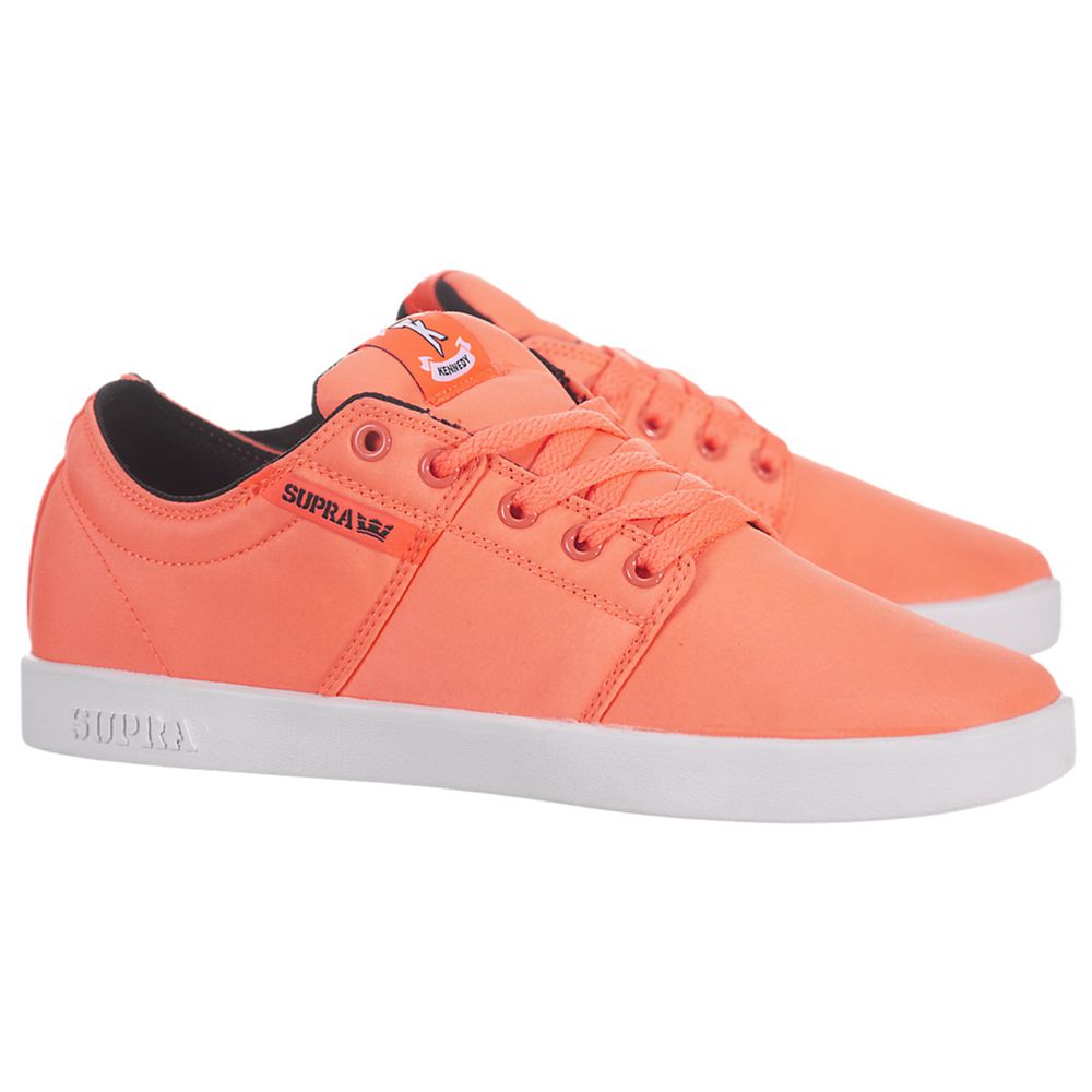 Baskets Basses Supra Stacks Orange Neon Orange/White Homme | VOP-86834772